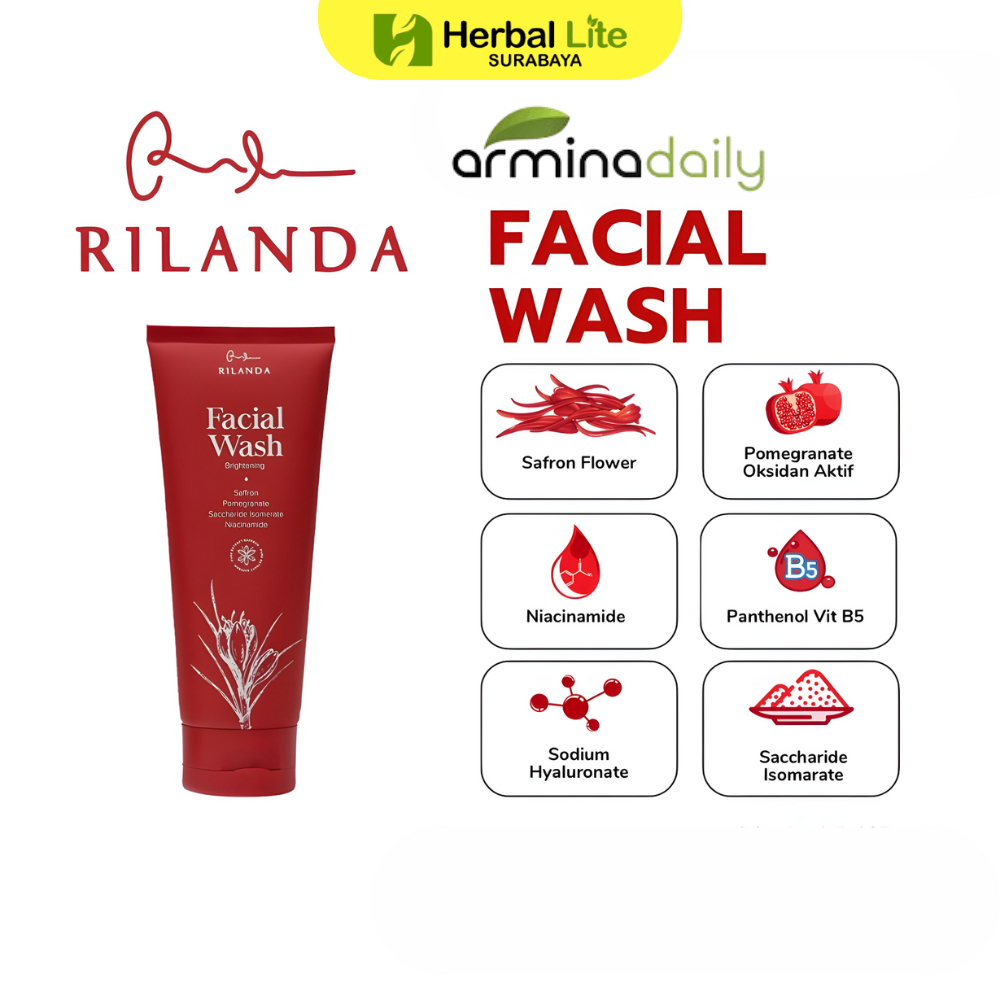 Sabun Pembersih Wajah Rilanda Facial Wash Armina Daily