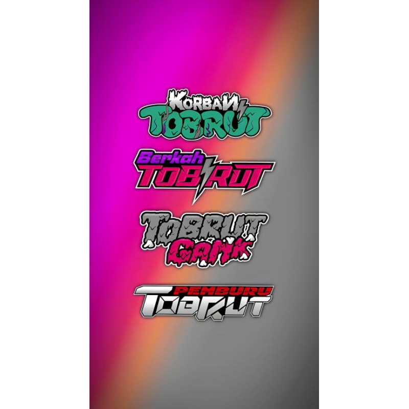 

Sticker tobrut 4 pcs hologram