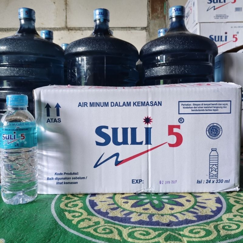 

Air Demineral Suli 5 Kemasan Botol 330 ml 1 Dus Isi 24