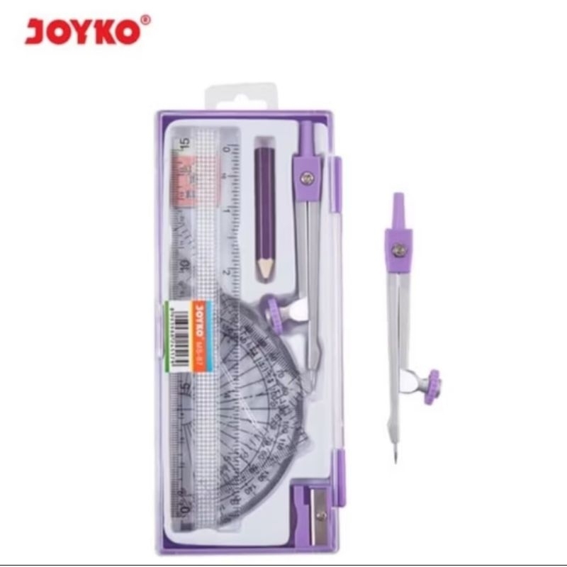 

Jangka Joyko MS 87 Fullset Penggaris / Math Set / Matematika