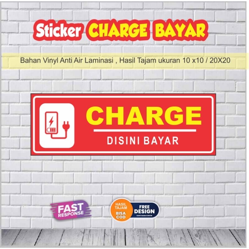 

Stiker Charge Disini Bayar