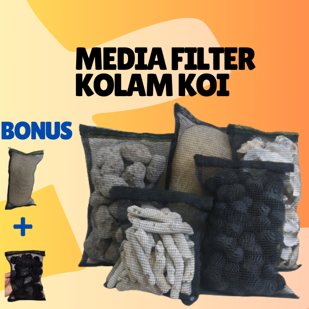 Paket lengkap media filter kolam ikan koi