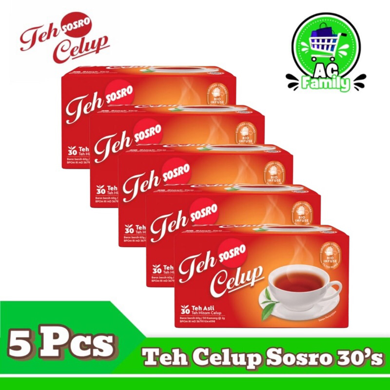 

Teh Celup Sosro Isi 30’s x 1-5 pcs