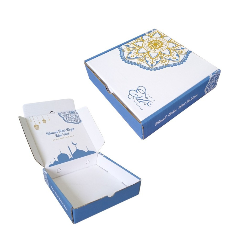 

Kardus Hampers Lebaran Box Kotak Kue Kering Dus Packaging Idul Fitri 21x21x5 cm