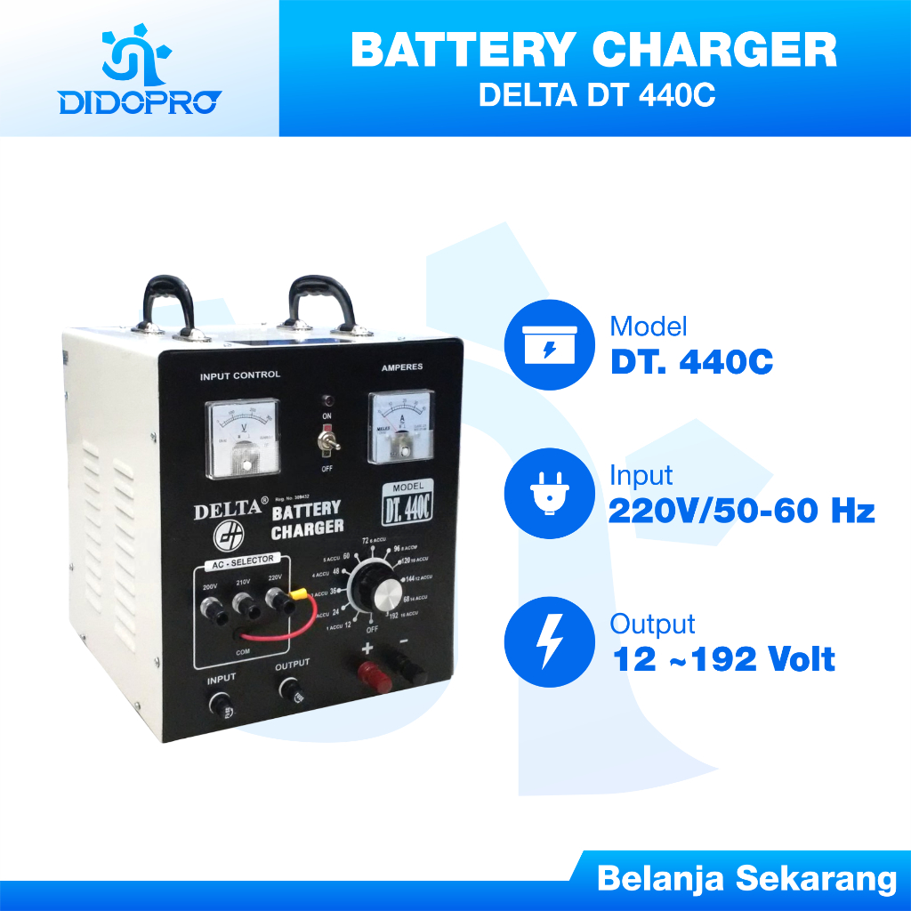 DELTA BATTERY CHARGER CAS AKI DELTA DT440C, 40 AH