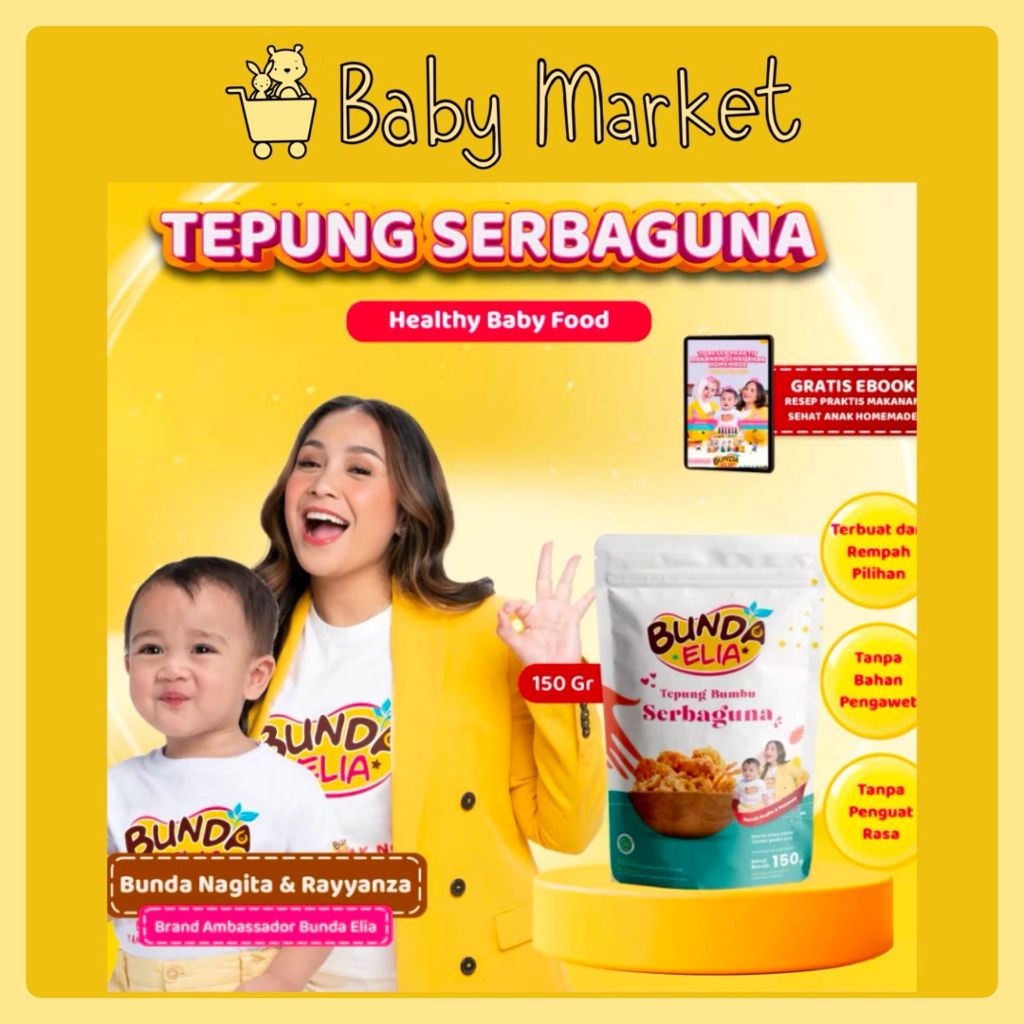 

Bumbu Bunda Elia Tepung Crispy Tanpa Penguat Rasa Tanpa Pengawet / Tepung Bumbu Serbaguna Tanp Penguat Rasa