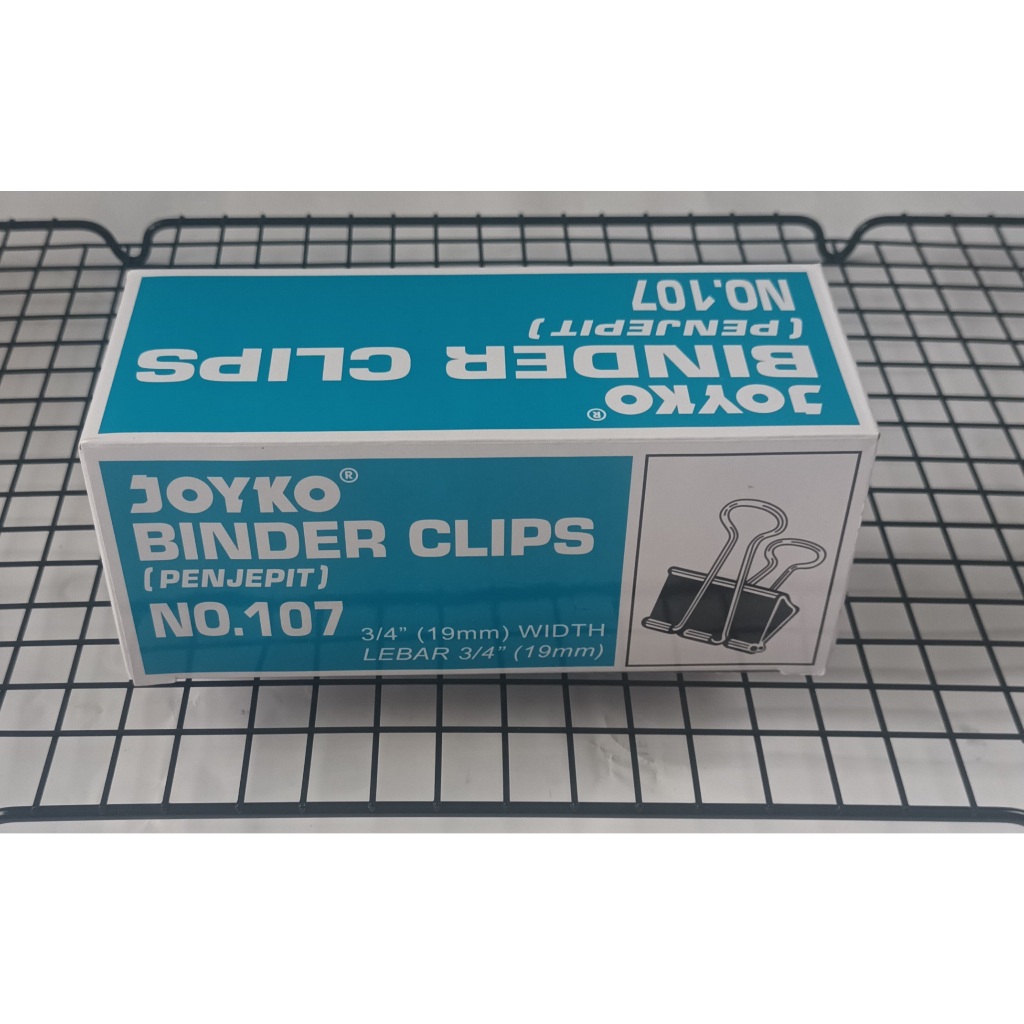 

JOYKO BINDER CLIP 107 (19mm atau 3/4 inch)