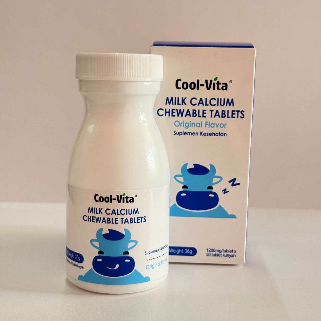 Cool Vita Peninggi Badan Milk Calcium Chewable Vitamin Peninggi Badan 30 Tablet Kunyah