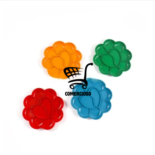 

1 Lusin Piring Palette Palet Motif Bunga Alat Wadah Tempat Cat Air Akrilik Perlengkapan Melukis Mewarnai Lukisan