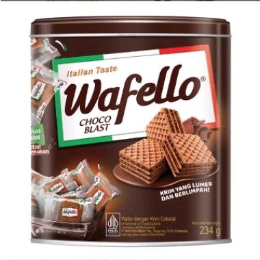 

Wafello Wafer Cokelat Blast Kaleng 234 g