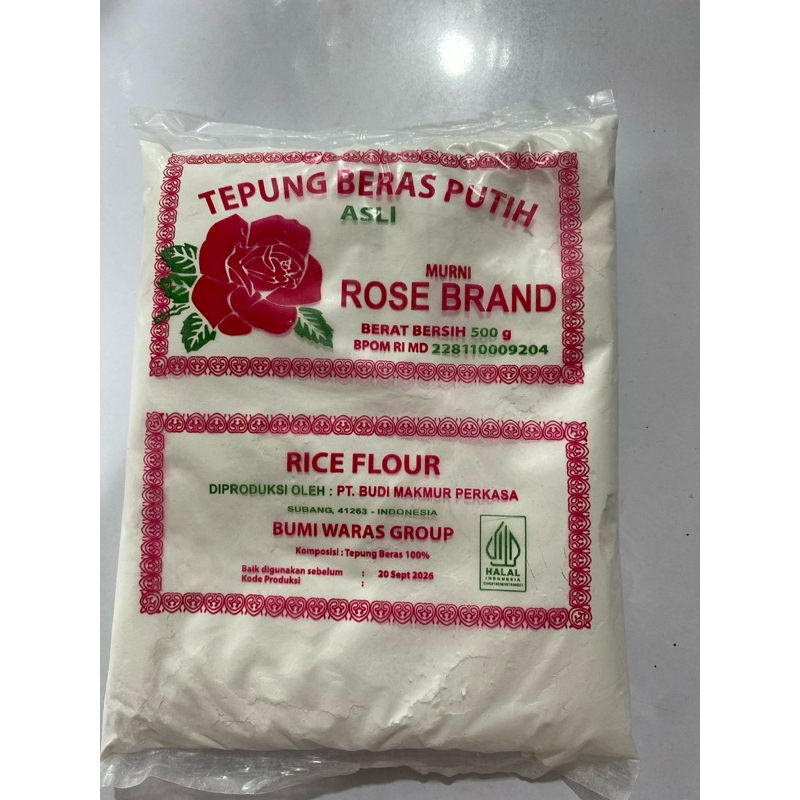 

Tepung Beras rose brand 500gr