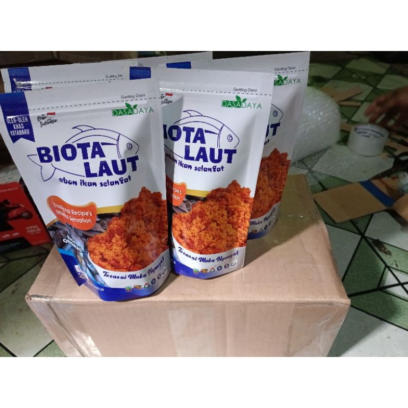 

Biota Laut Abon Ikan Selangat oleh-oleh khass Kotabaru (+-80gr)