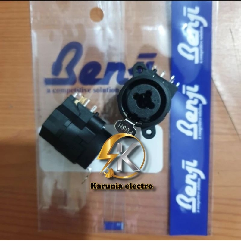 soket body multi combo canon xlr canon female akai 7pin bagus benji