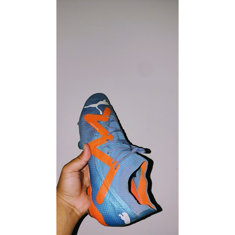 SEPATU BOLA PUMA FUTURE ULTIMATE FG/AG - BLUE GLIMMER ORIGINAL (second)