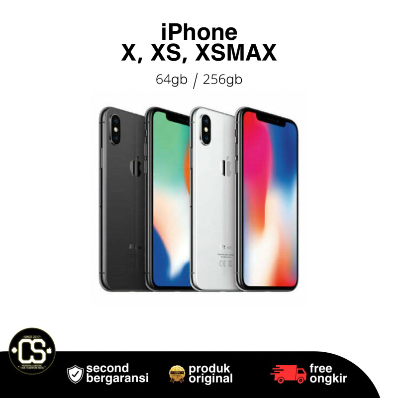 IPHONE X, XS, XSMAX 64GB / 128 GB IBOX INTER SECOND LIKE NEW