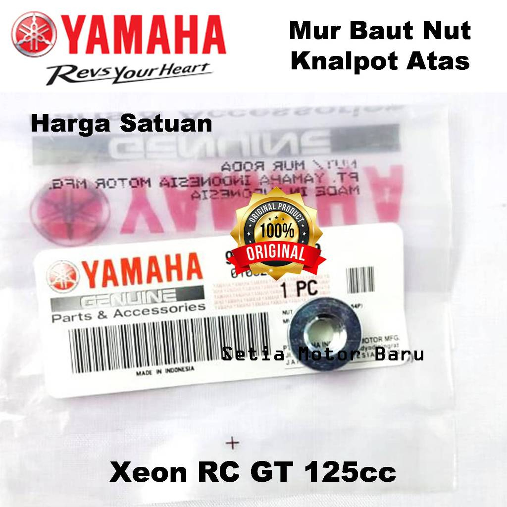 Mur Baut Tanam Bolt Nut Knalpot Atas Xeon RC GT 125cc Ori Asli Yamaha