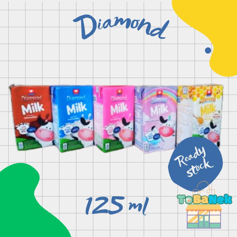 Susu Diamond Milk 125 ml susu uht diamond 125 ml
