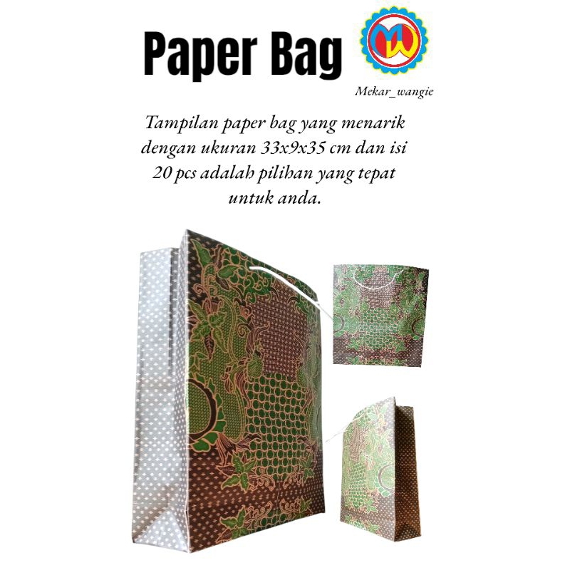 

PAPER BAG BATIK UKURAN 33x9x35