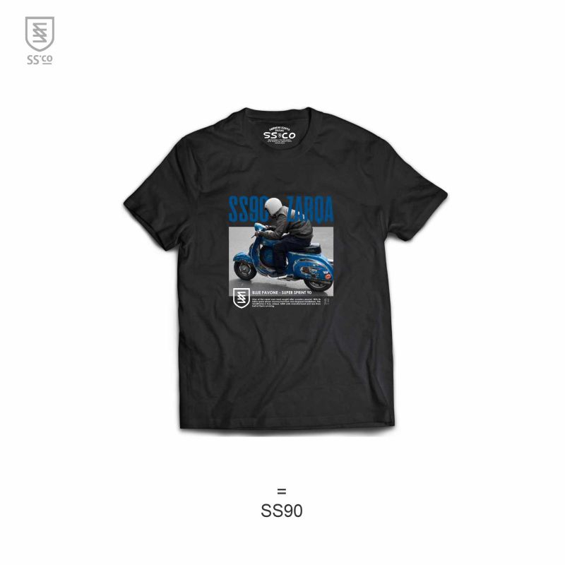 KAOS PRIAUNISEX VESPA SCOOTER CULTURE By RAVESPA || SOFT COMBED 24s || SS.CO MERCH “ SS 90 “