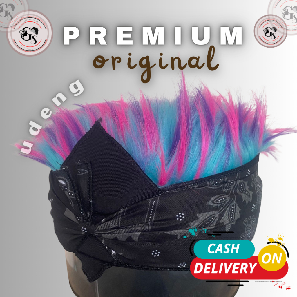 Udeng Rambut Wibu Cosplay Premium Udeng Kepala