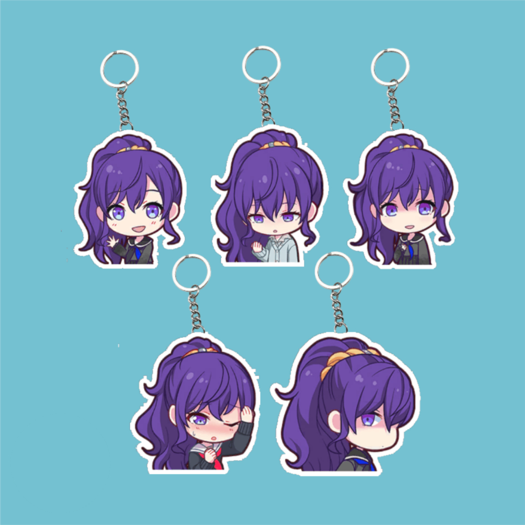Gantungan Kunci Akrilik UV 2 Sisi Cutting Laser Premium Asahina Mafuyu | Keychain Mafuyu Proseka | G