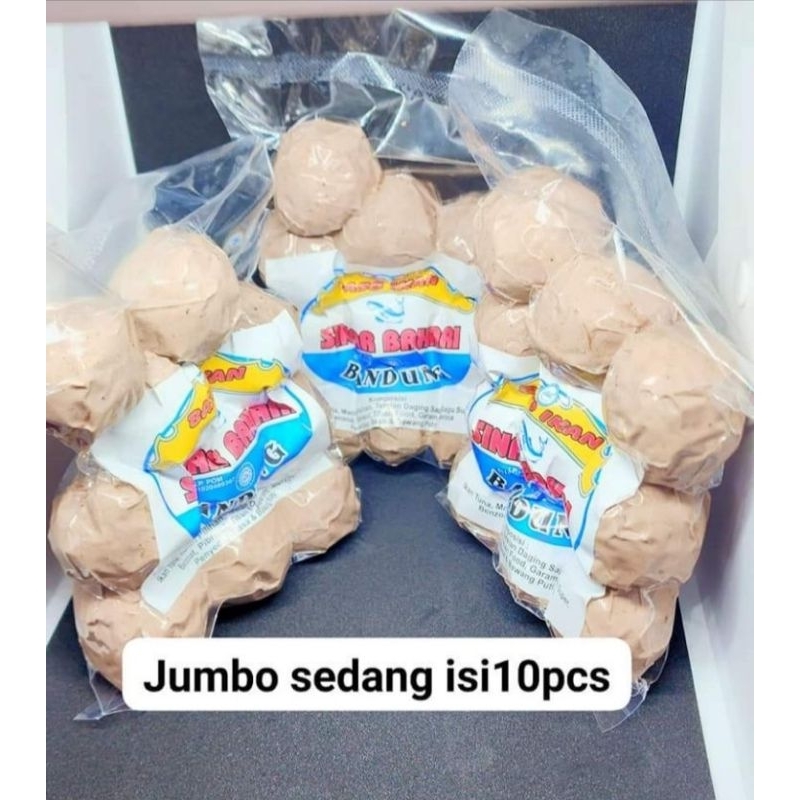 

baso ikan jumbo sedang isi 10 butir
