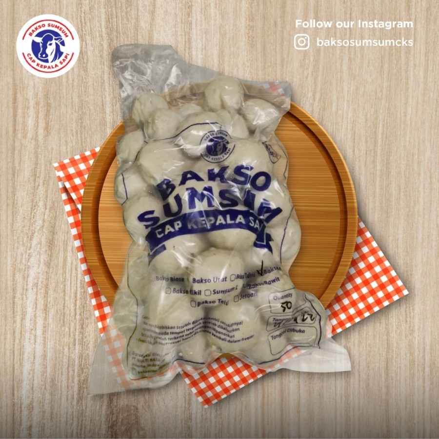 

BAKSO URAT SAPI HALAL 50 PCS BEKU FROZEN FOOD OLAHAN BAKSO DAGING SUMSUM CKS CAP KEPALA SAPI