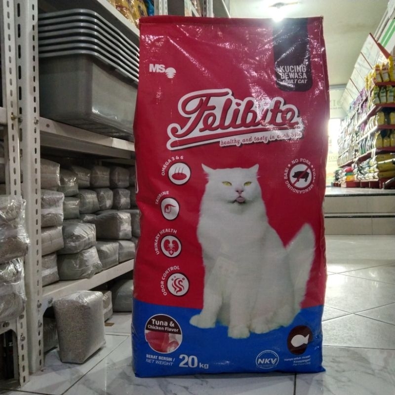 Makanan kucing Kering Dewasa Felibite Ikan 20kg