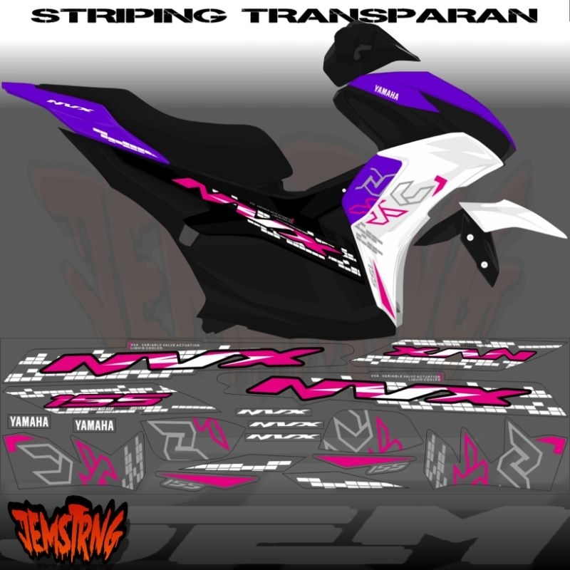 STRIPING STIKER ALL NEW AEROX 155 CONNECTED NVX AEROX V2