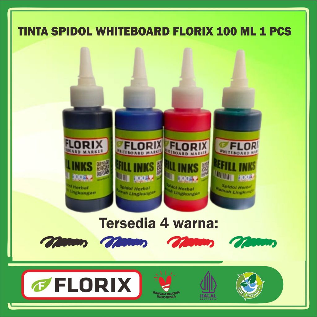 

Tinta RefilL Spidol Whiteboard Marker FLORIX 100 ml 1 Botol