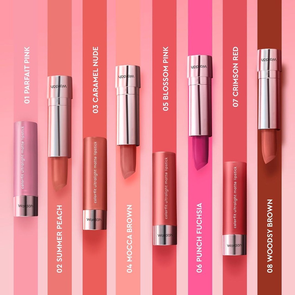 1PCS WARDAH COLORFIT ULTRALIGHT MATTE LIPSTICK 3.6gr/ LIPSTIK BATANG BPOM