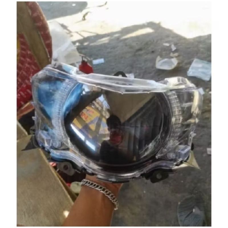 Kedok Reflektor Lampu Depan Mio Soul Gt Custom Hitam Kualitas Terbaik