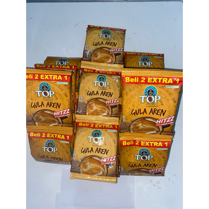 

Top Coffe Kopi Gula Aren Renceng isi 15 sachet @22 gram