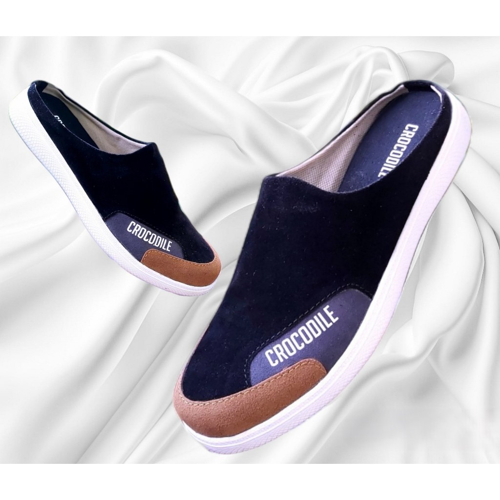 Promo Sepatu Selop Bustong Kerja Kulit Pria Terbaru 2022 Sepatu Formal Santai Slop Slip On Sandal Se