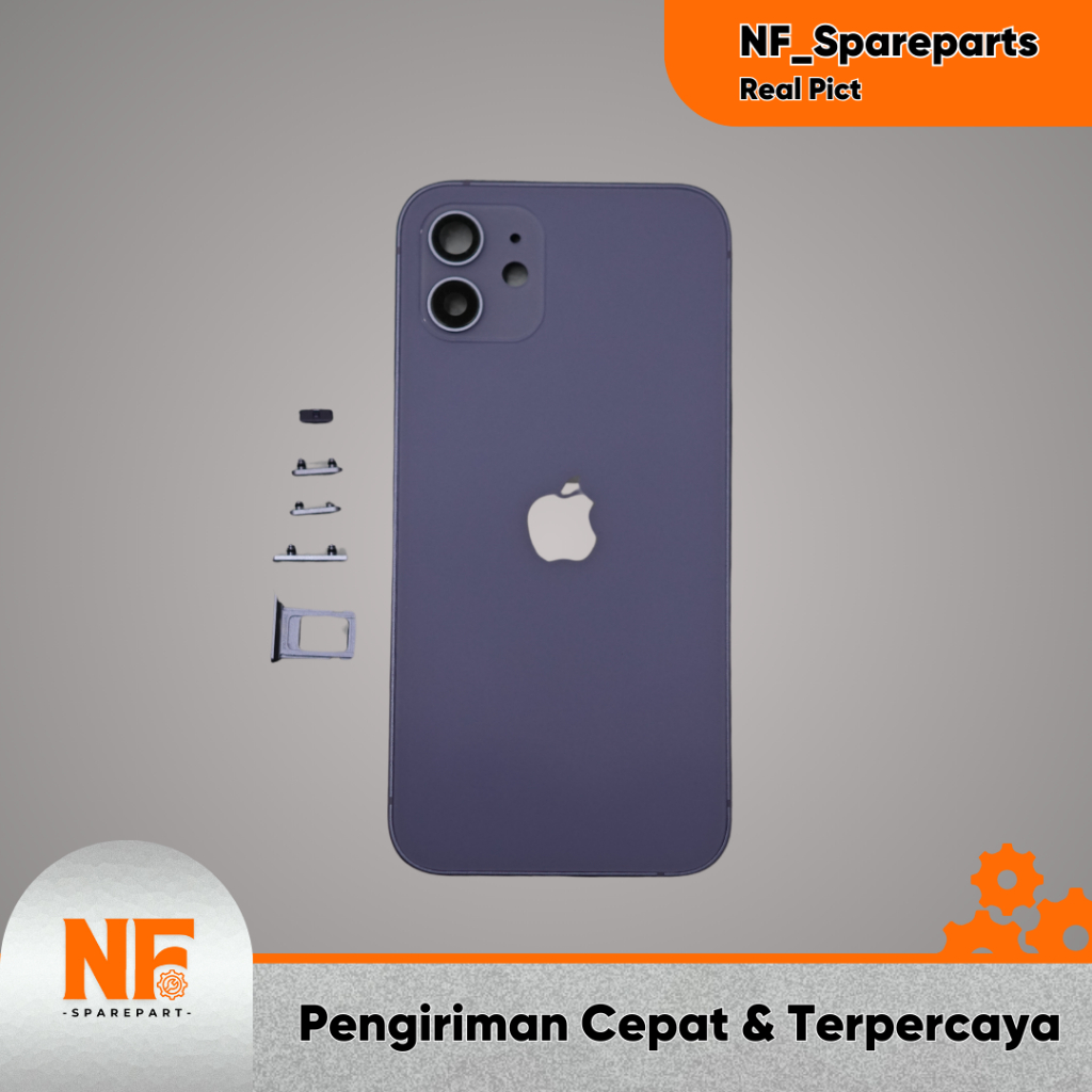 HOUSING IPHONE 12 PURPLE / CASING IP 12 UNGU / HOUSING IPHONE