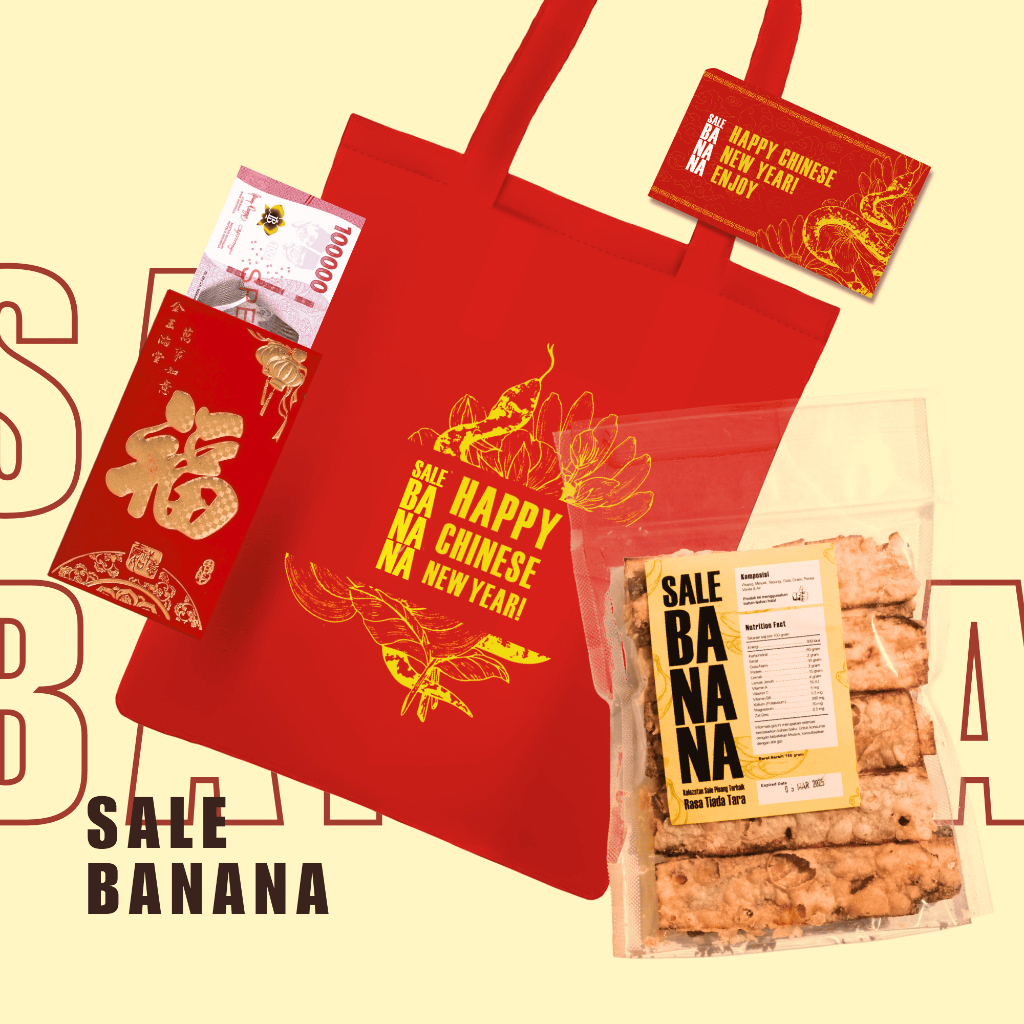 

Paket Imlek - Sale Pisang Original 180 gram - Keripik Pisang Sale - Pisang Sale Lidah - Sale Banana