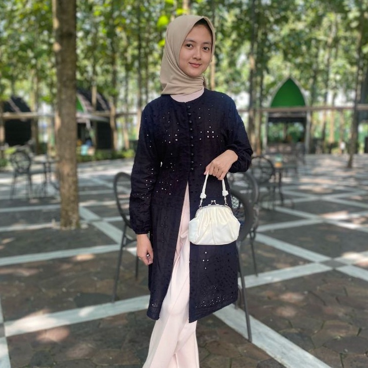 CHEA Tunik Katun Bordir  KATBOL  Tunik Kondangan ATASAN WANITA KATUN BOLONG