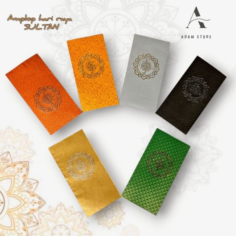 

Amplop lebaran Amplop hari raya idulfitri SULTAN premium poly embos HK uk L panjang isi 10 lembar