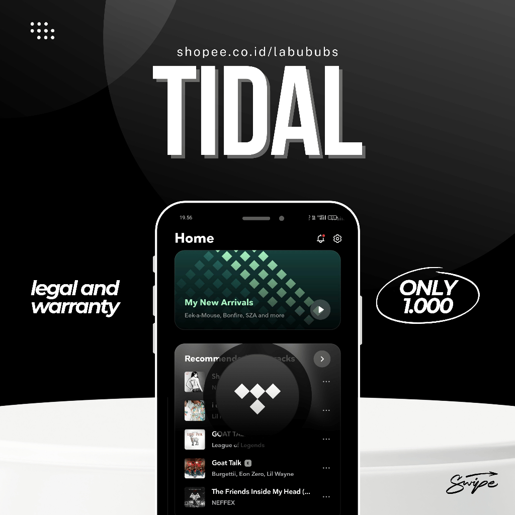TIDAL 1 BULAN PREMIUM TERMURAH POL