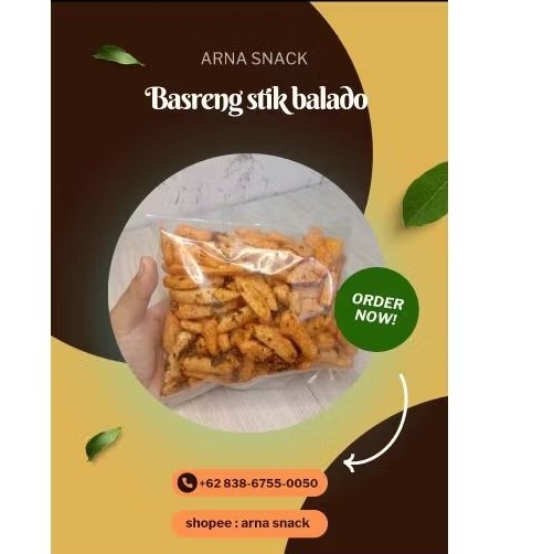 

BASRENG STIK BALADO DAUN JERUK 250GR 500GR 1000GR