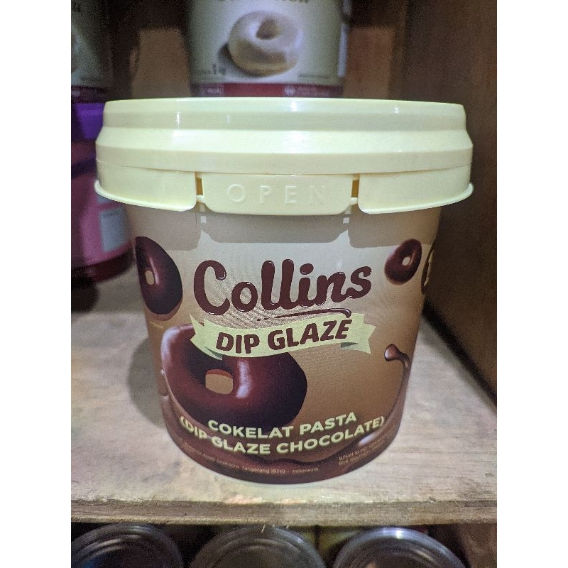 

DIP GLAZE COLLINS COKLAT topping donat 1KG