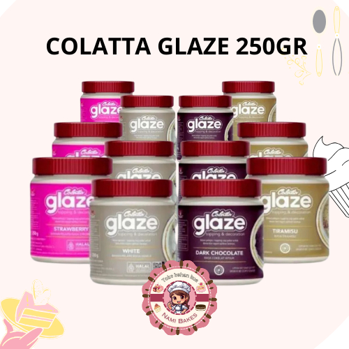 

Colatta Glaze 250 gr / Filling Topping Cokelat DARK | TIRAMISSU | STRAWBERRY | WHITE