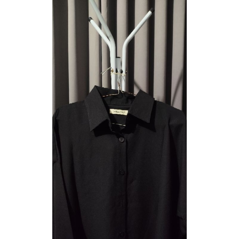 Setelan Dress Okeda Baju Celana All Size warna hitam black