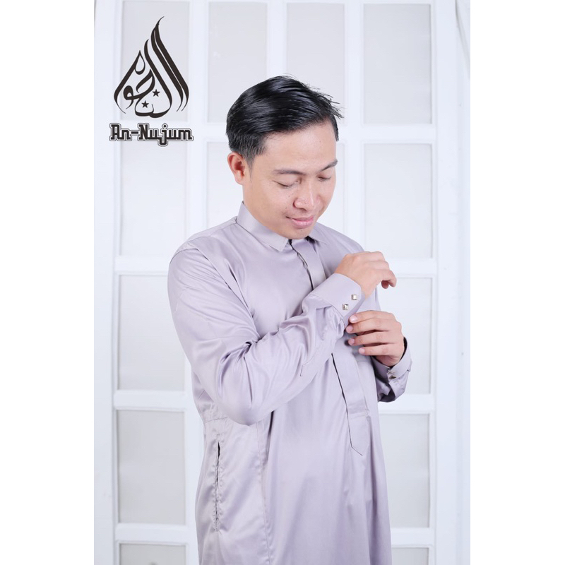 Gamis Jubah Pria Slimfit Haramain premium