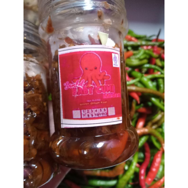 

Sambal cumi kemasan botol 150 ml