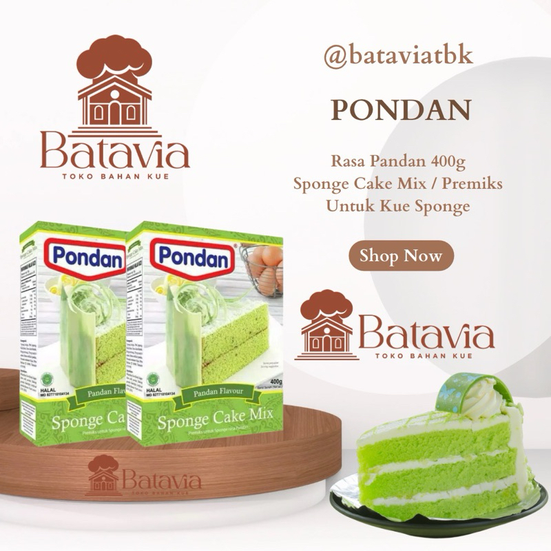 

Pondan Rasa Panda 400g Sponge Cake Mix / Premiks Untuk Kue