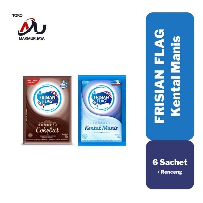 

SKM Sachet Frisian Flag Coklat/Putih 6pcs(40gr)