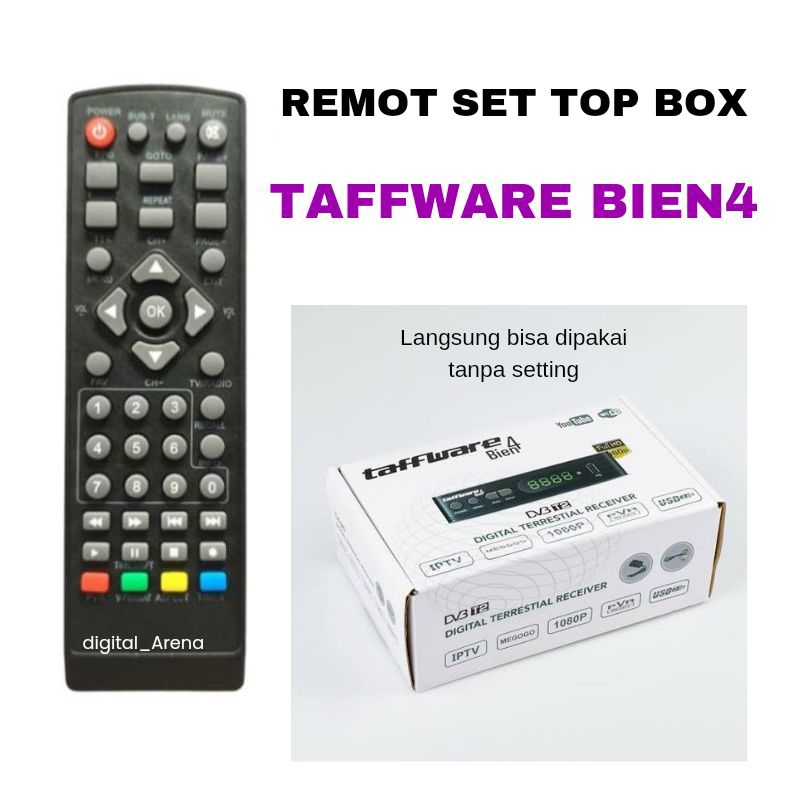 REMOT ALTERNATIF SET TOP BOX TAFFWARE BIEN4