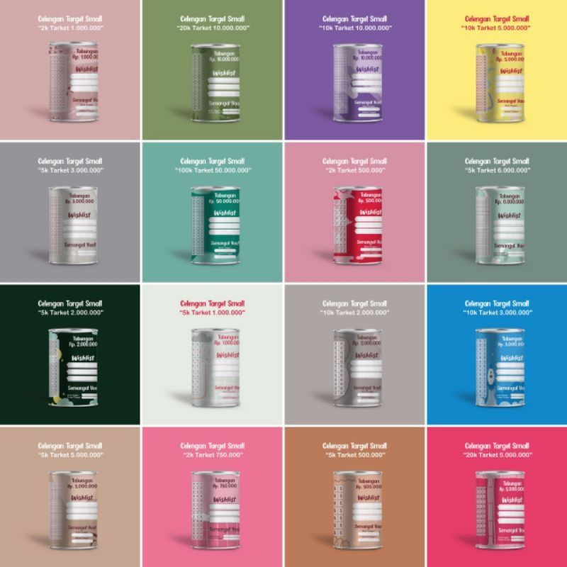 CELENGAN TARGET BUKA TUTUP ATAU PERMANEN MURAH TABUNGAN CUSTOM SOUVENIR PERNIKAHAN MEDIUM CELENGAN T