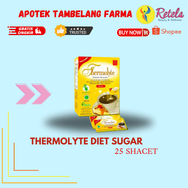 

THERMOLYTE DIET SUGAR 25 SACHET 1GR